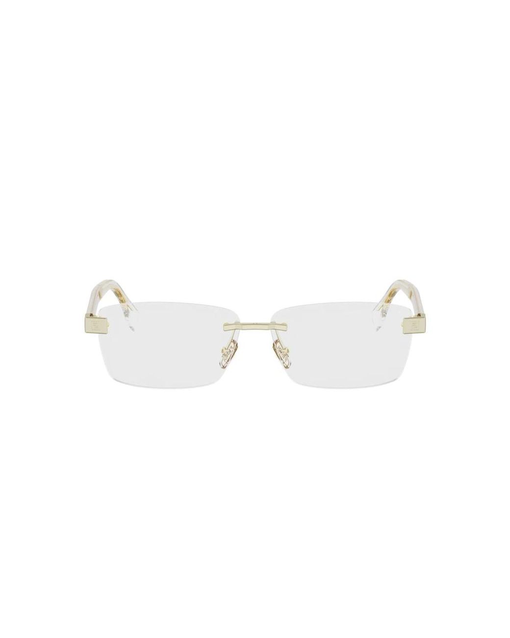 Fendi Optisches Gestell in White für Herren