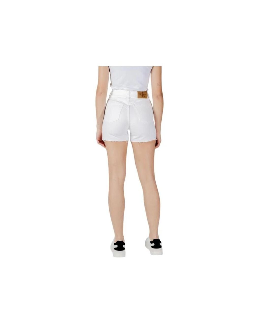 Calvin Klein White Denim Shorts