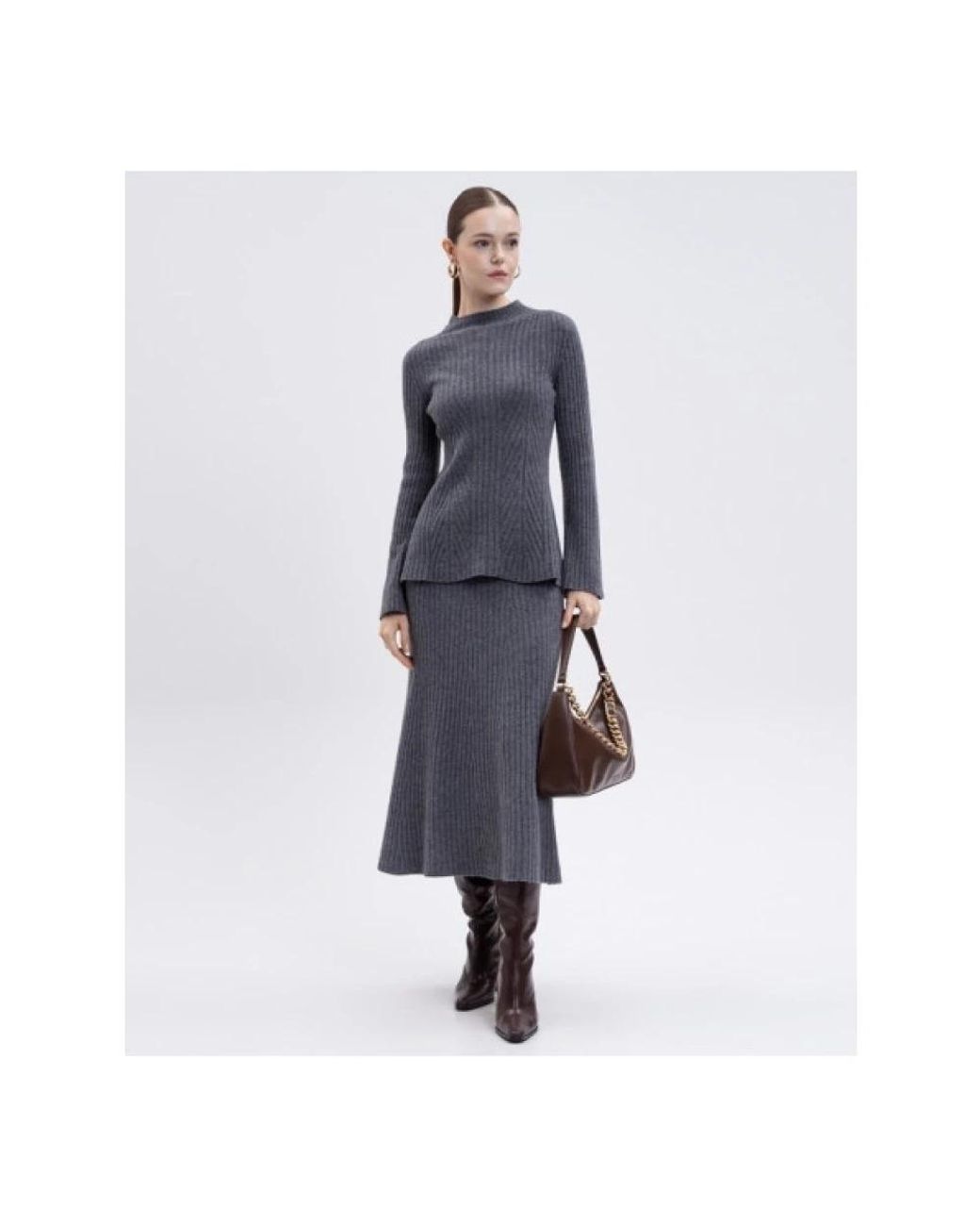 Twinset Blue Midi Skirts