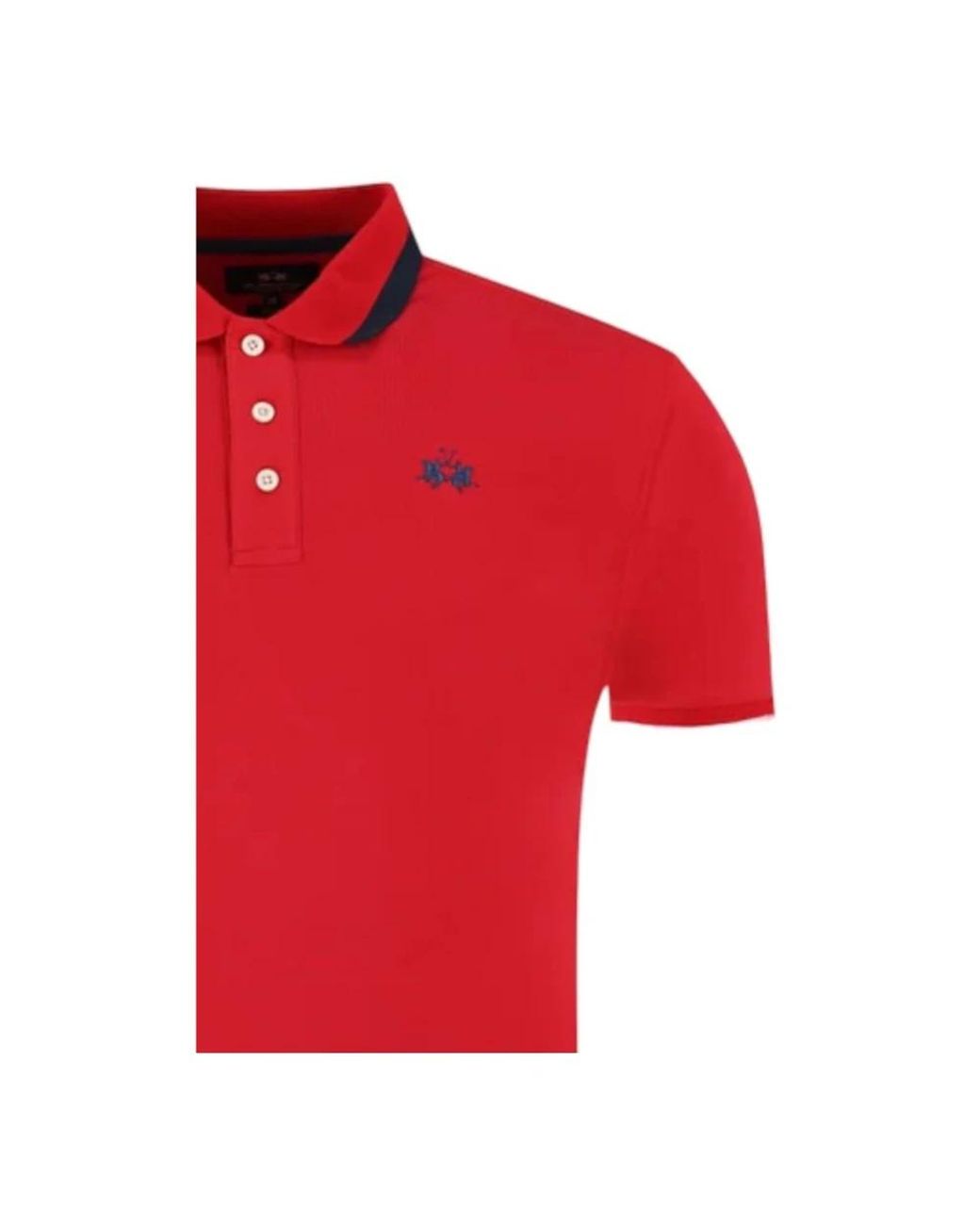 La Martina Red Polo Shirts for men