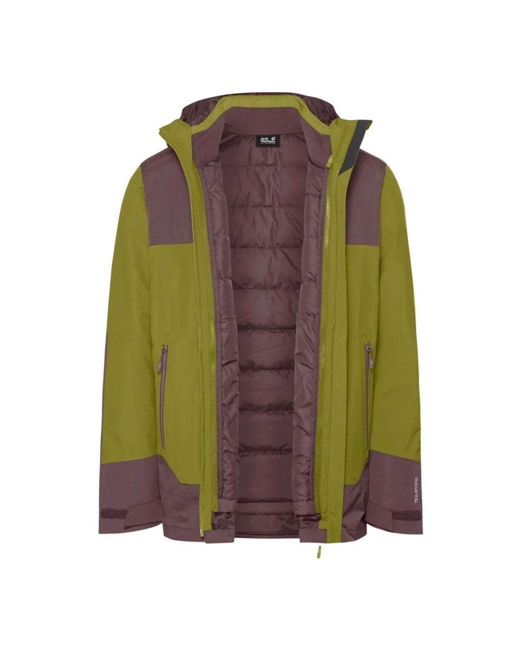 Rain Proof Jackets Jack Wolfskin de hombre de color Green