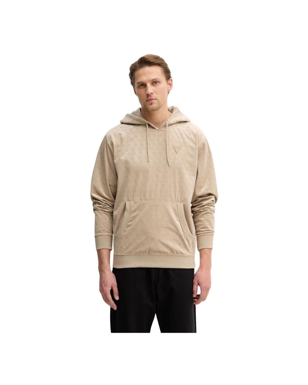 Guess Cochise Hoodie in het Natural voor heren