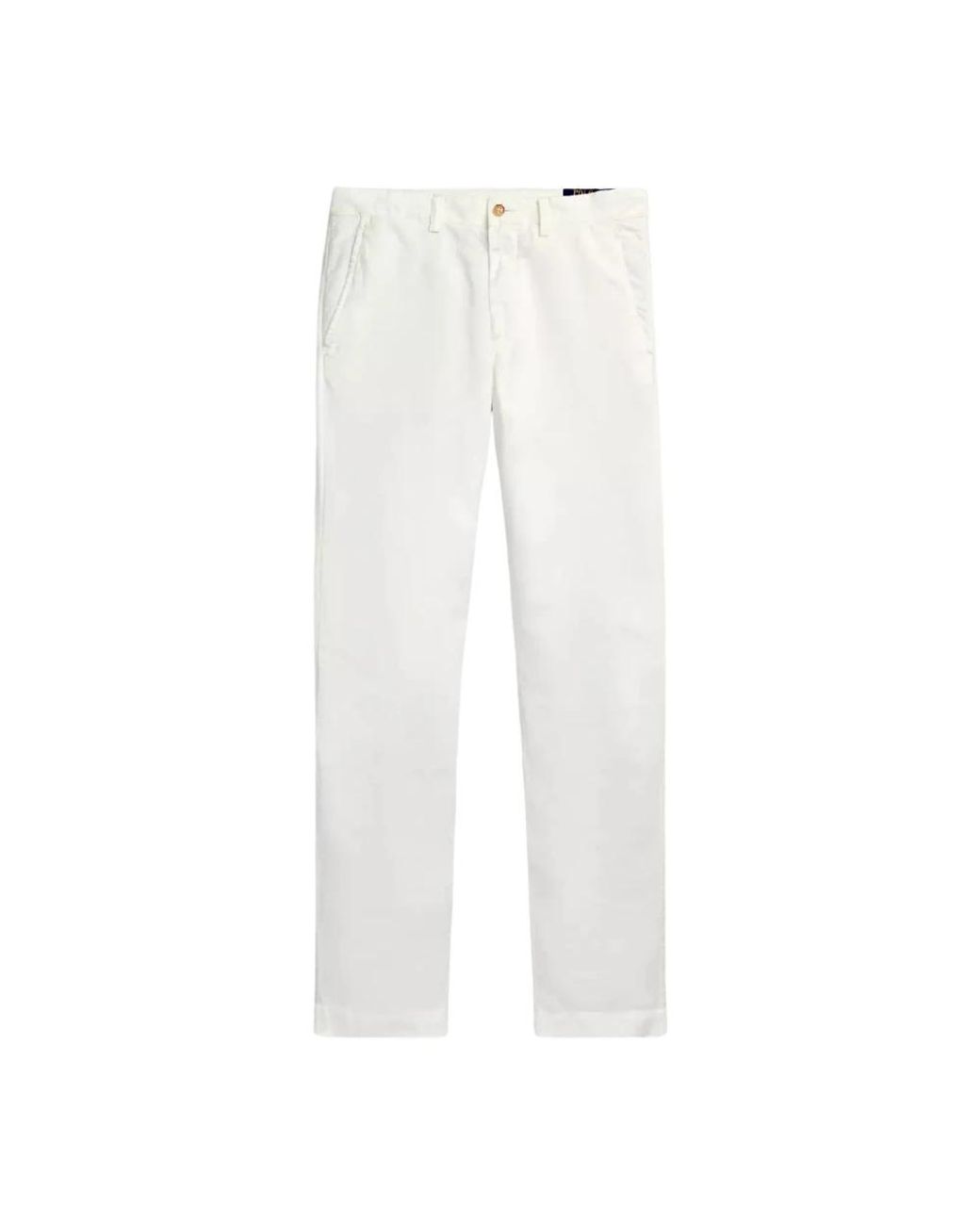 Ralph Lauren White Slim-Fit Trousers for men