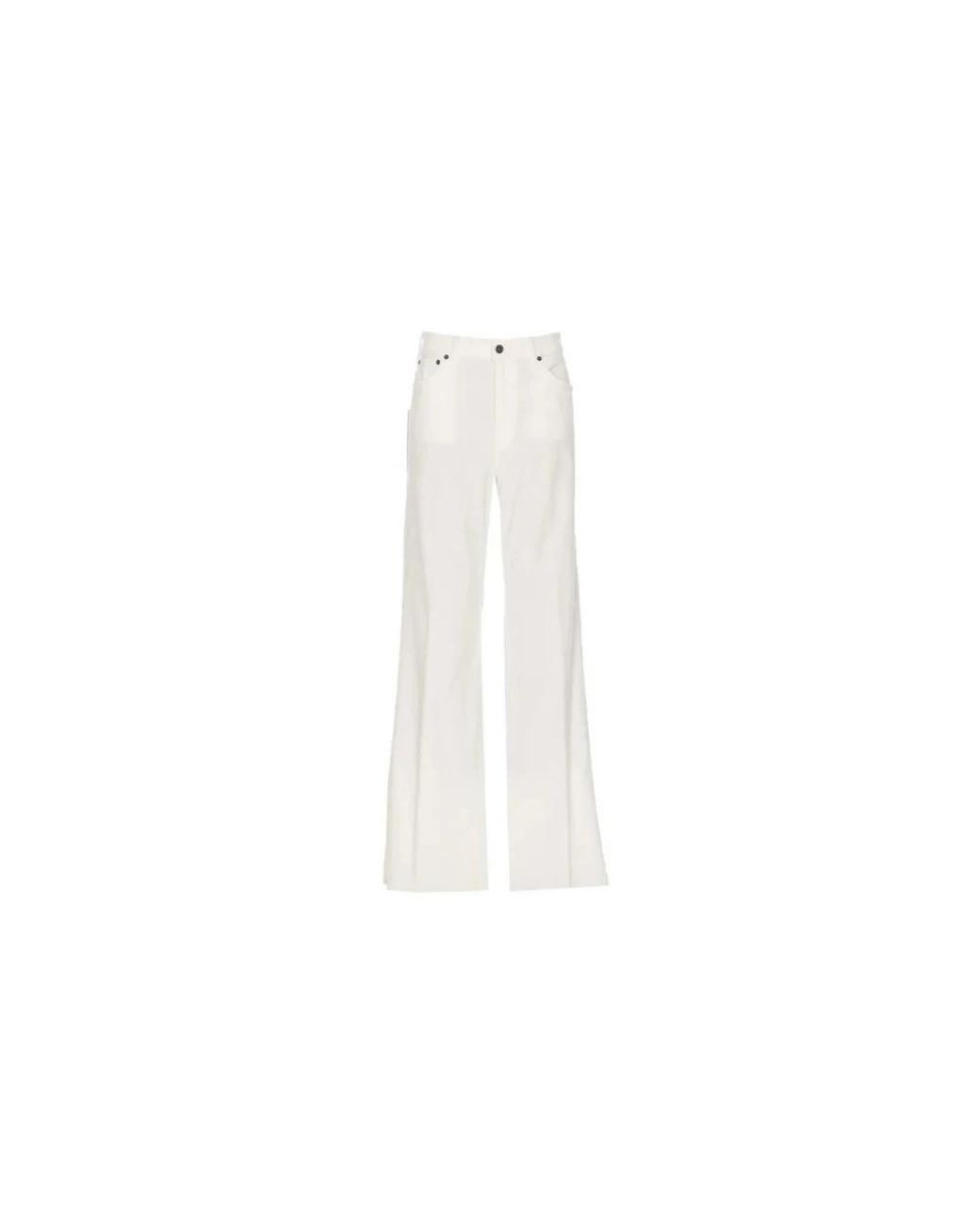 Jeans De Pierna Ancha Para Mujer, Mujer, Talla Dondup de color White