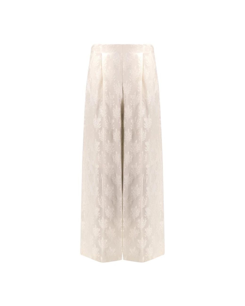 Fendi Natural Wide Trousers