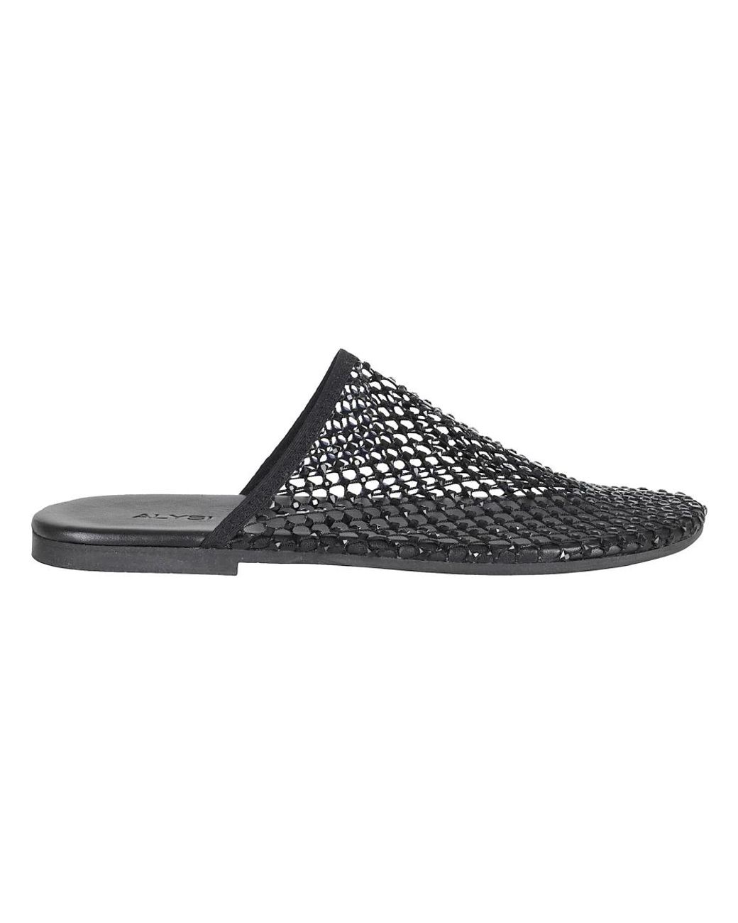 Alysi Mule Shoe Flat Strass in het Black