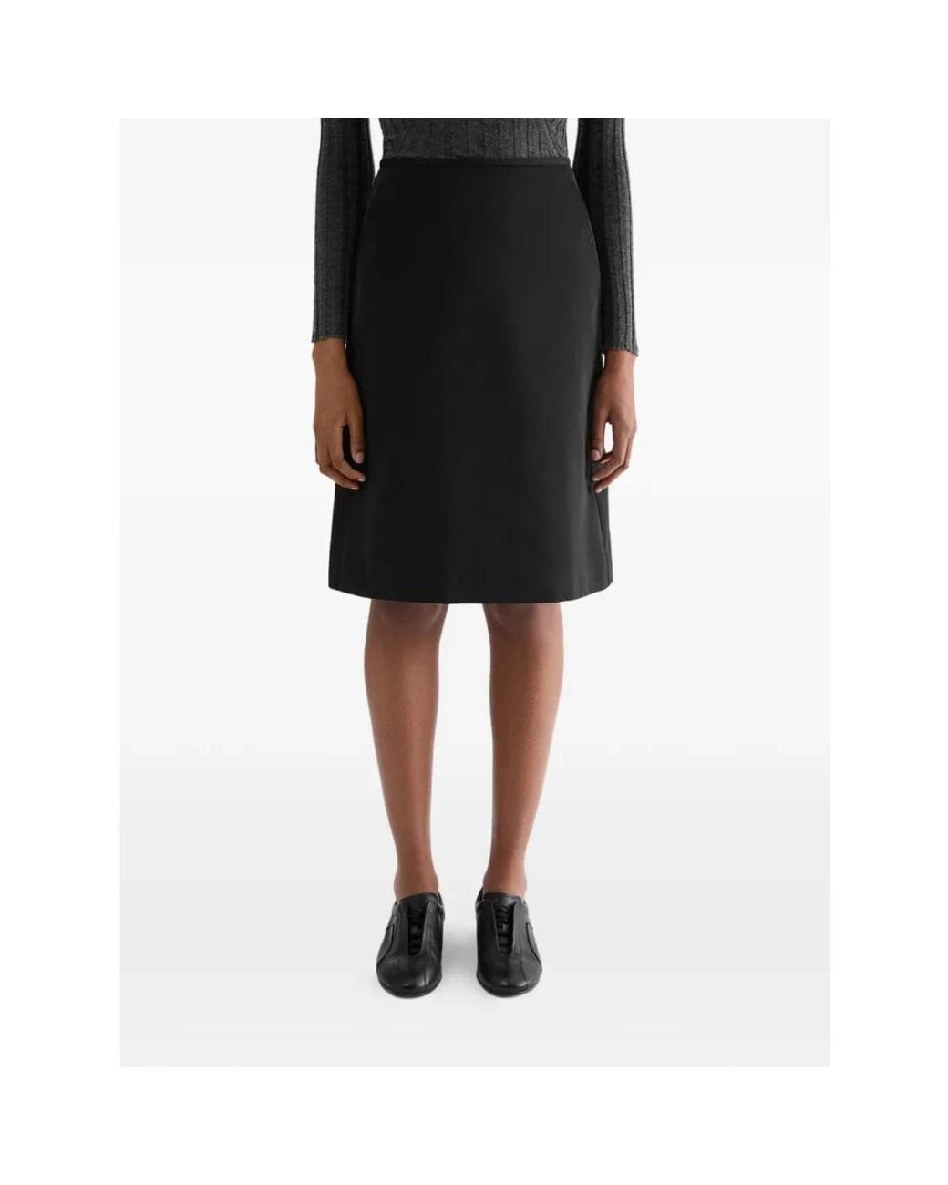 Jil Sander Black Midi Skirts