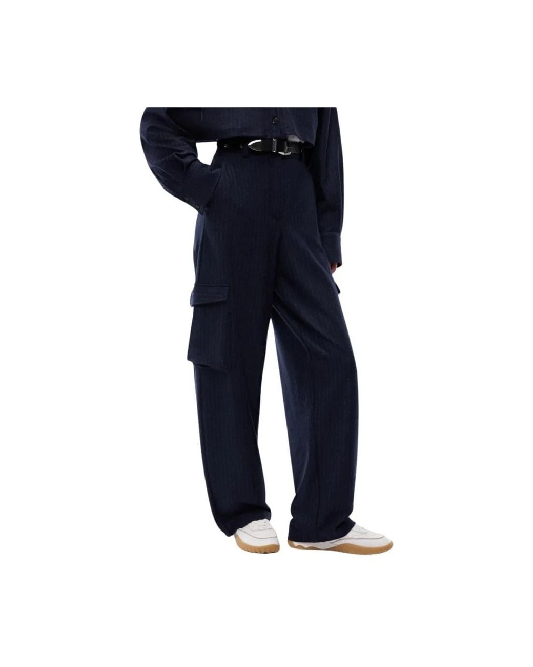 Pinko Blue Wide Trousers