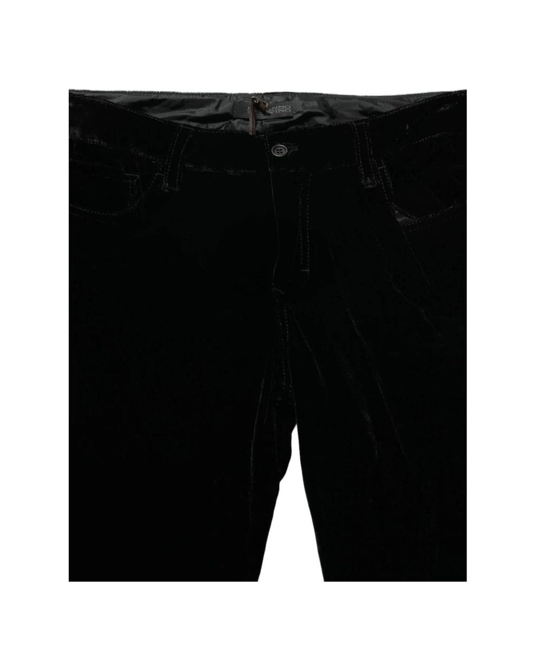 Ermanno Scervino Black Slim-Fit Trousers
