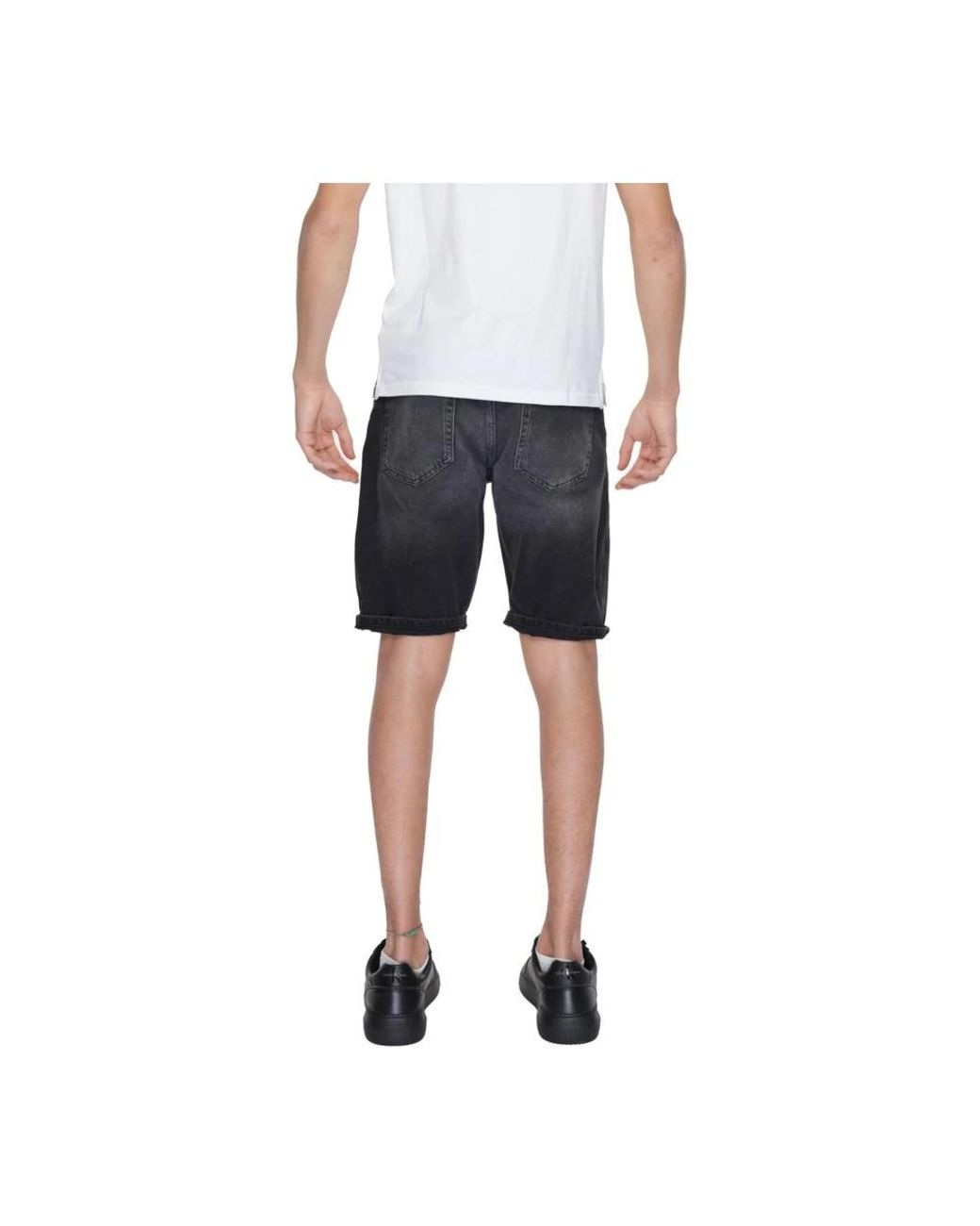 Antony Morato Blue Denim Shorts for men