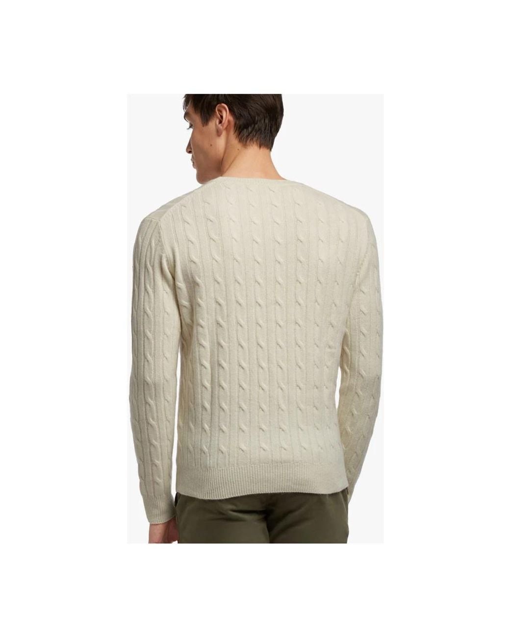 Brooks Brothers Natural Round-Neck Knitwear for men