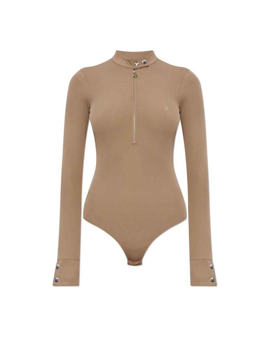 Courreges Tops ,Lange Mouw Body in het Natural