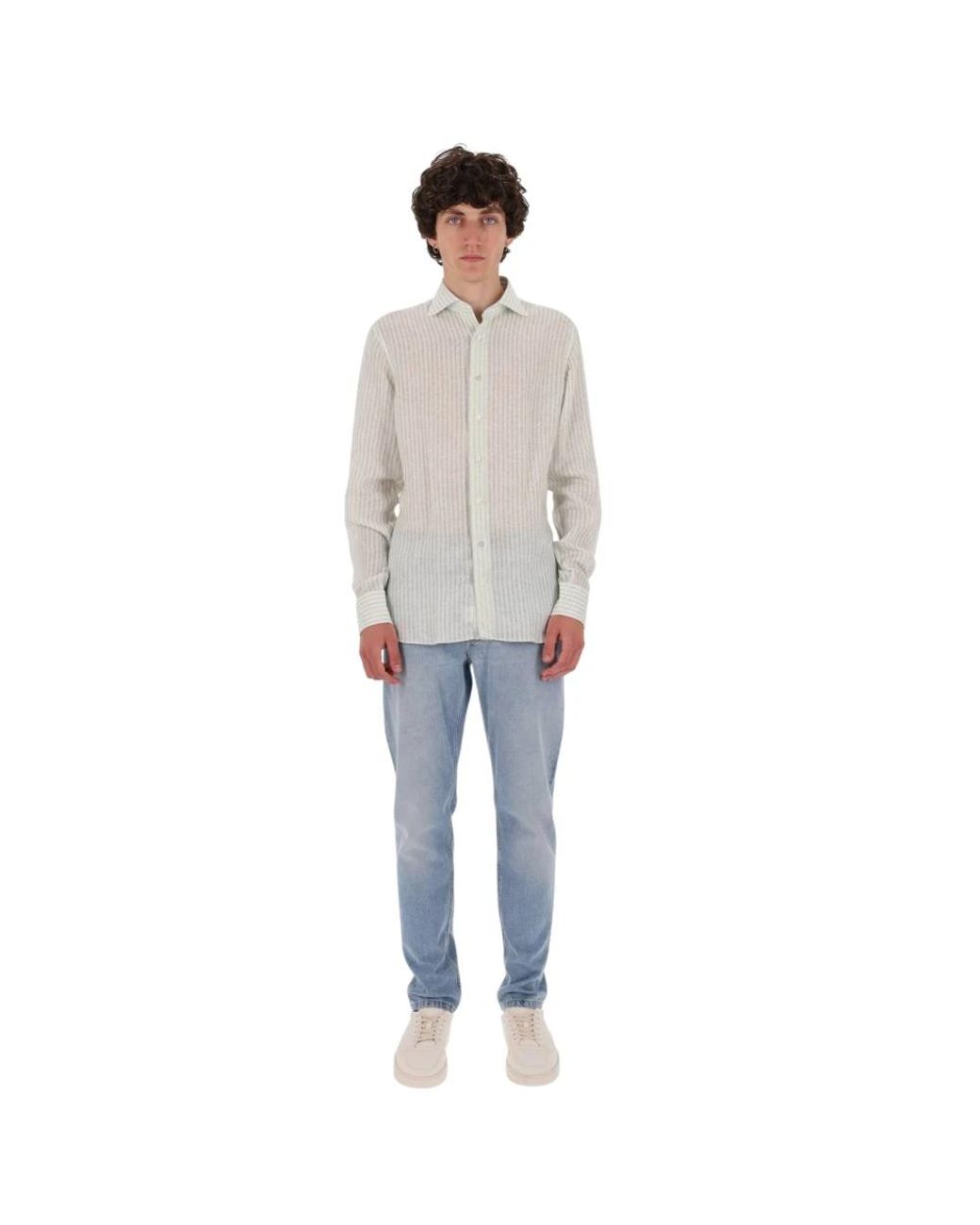 Borriello Gray Casual Shirts for men