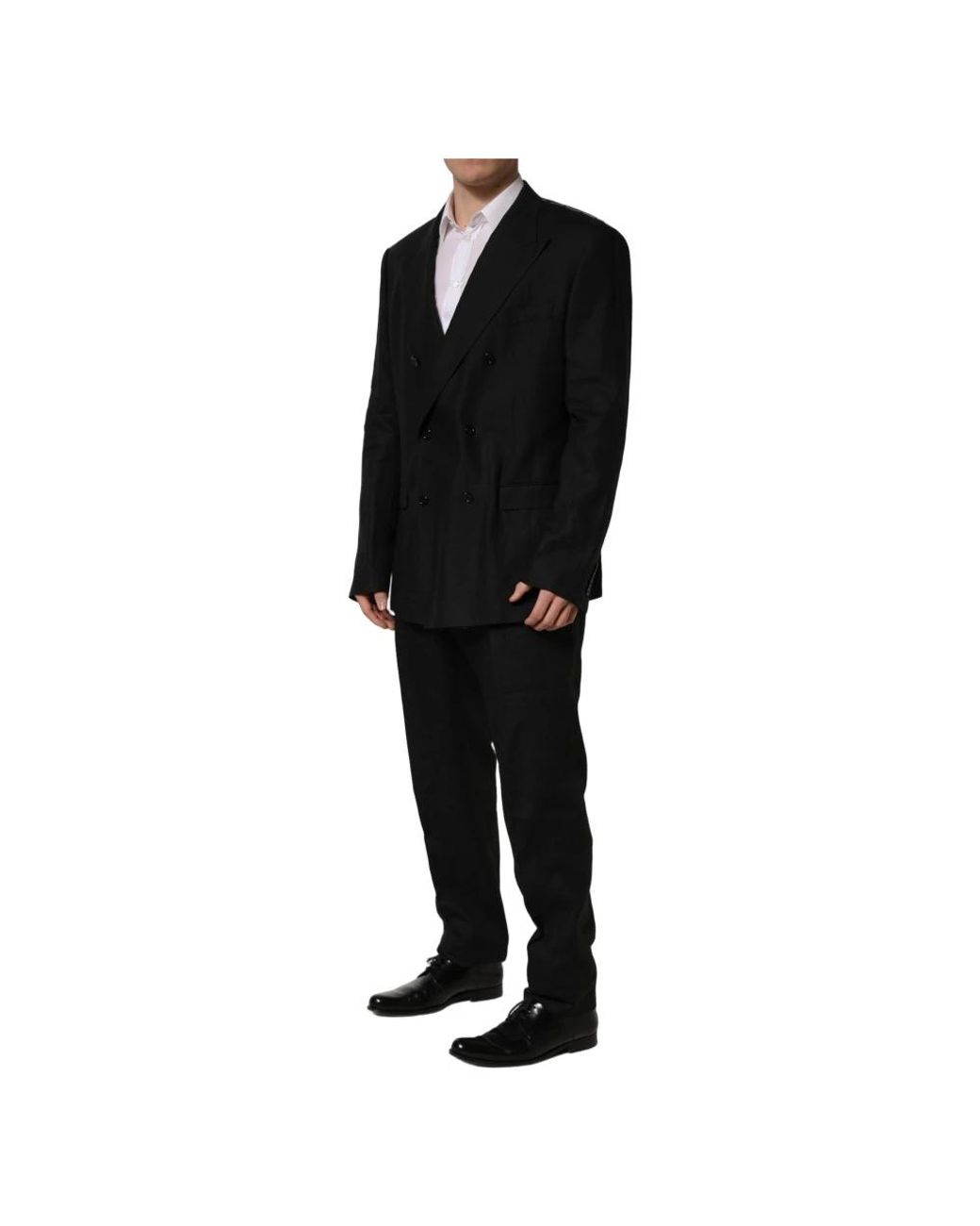 Dolce & Gabbana Black Double Breasted Suits for men