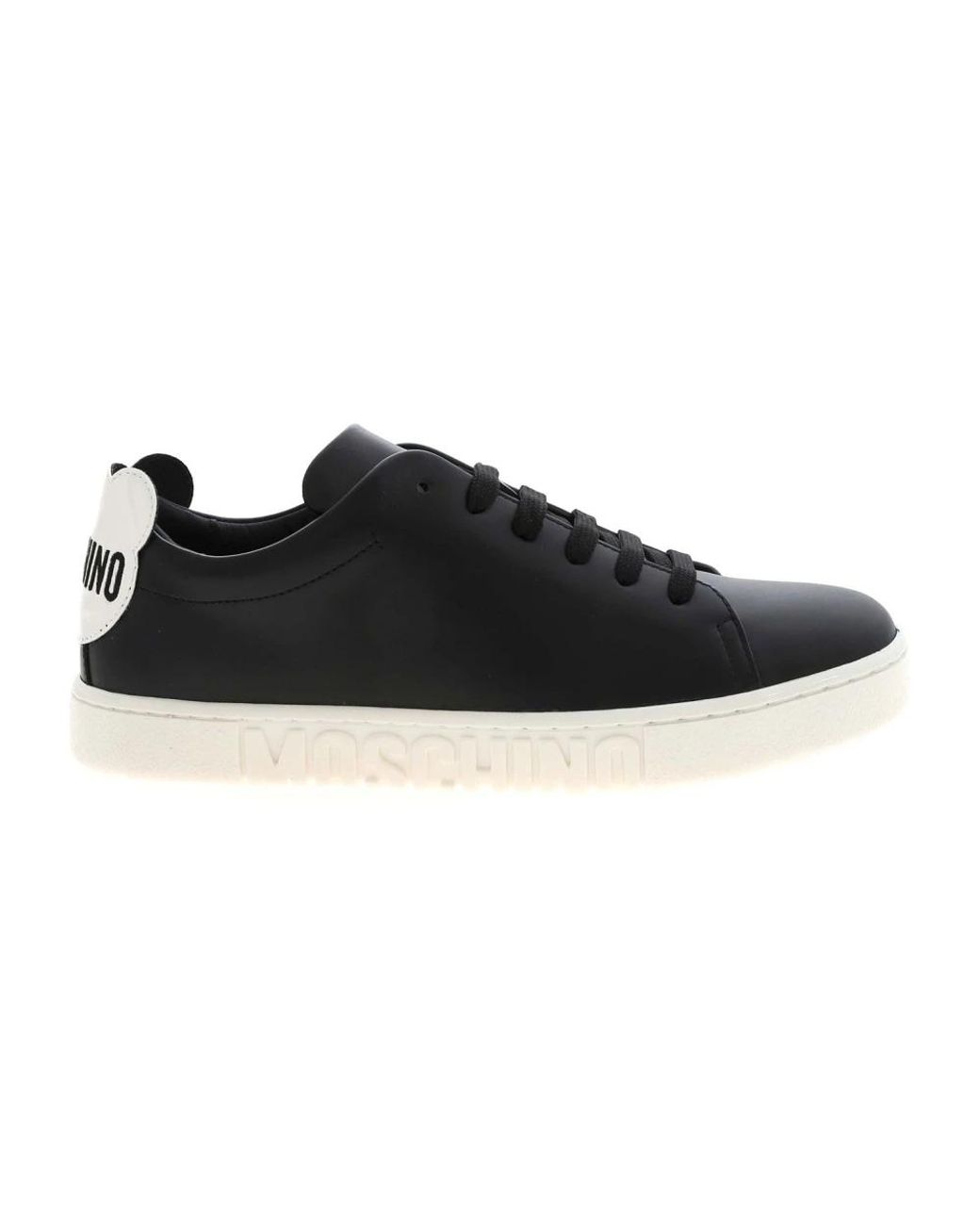 Moschino Black Bear Back Sneakers