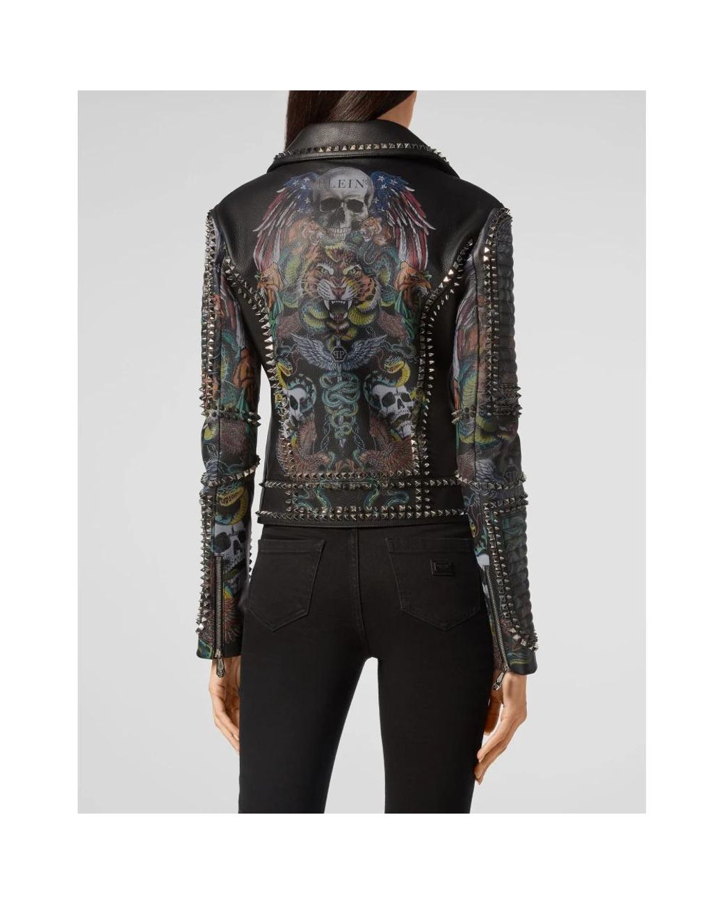 Leather Jackets Philipp Plein en coloris Green