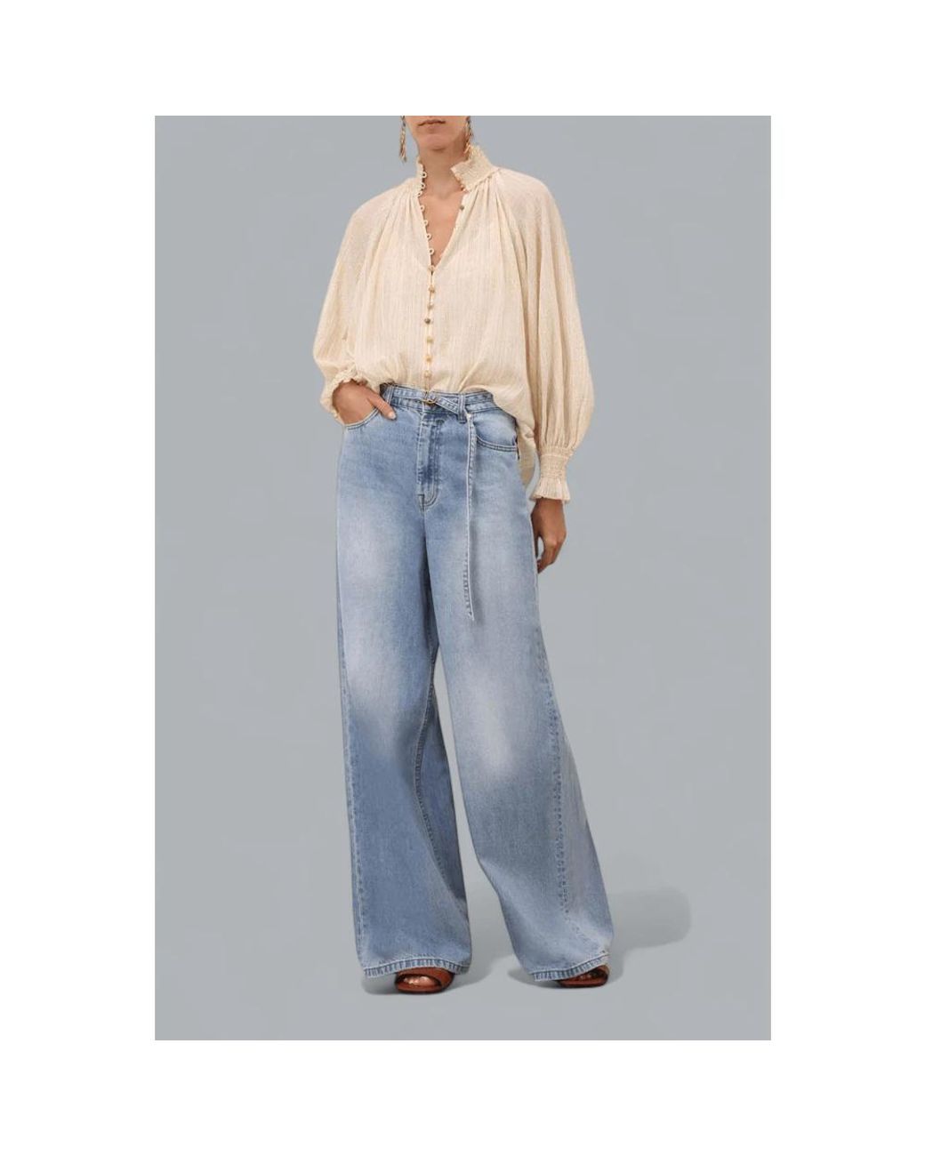 Zimmermann Natural Blouses