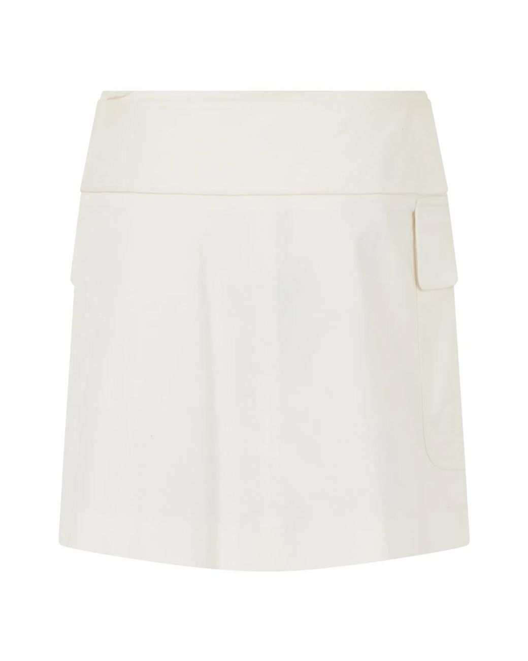 Alberta Ferretti White Short Skirts