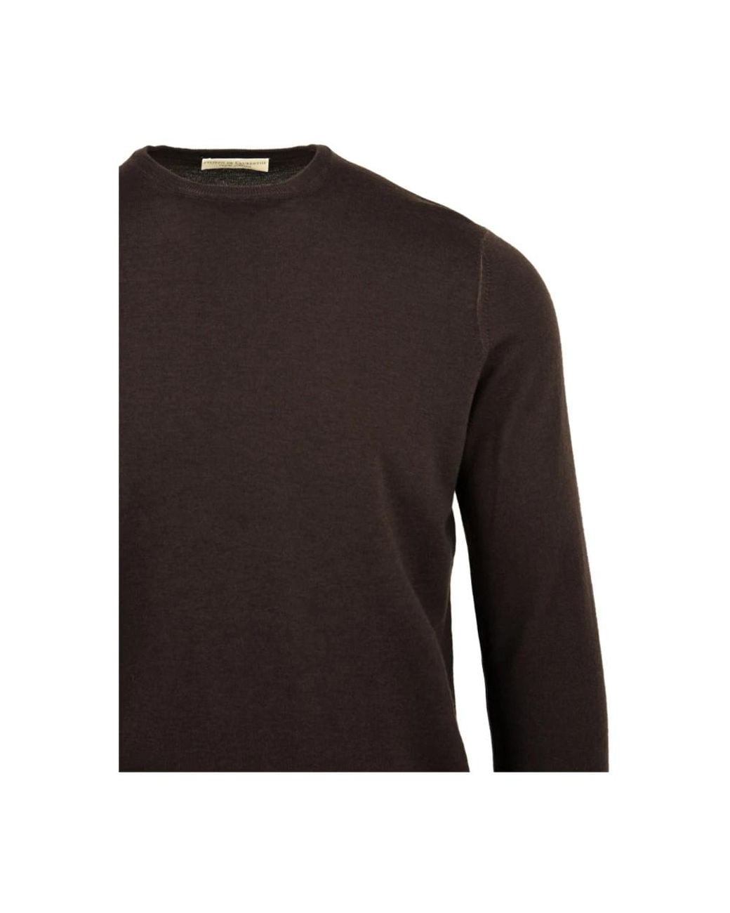FILIPPO DE LAURENTIIS Black Round-Neck Knitwear for men
