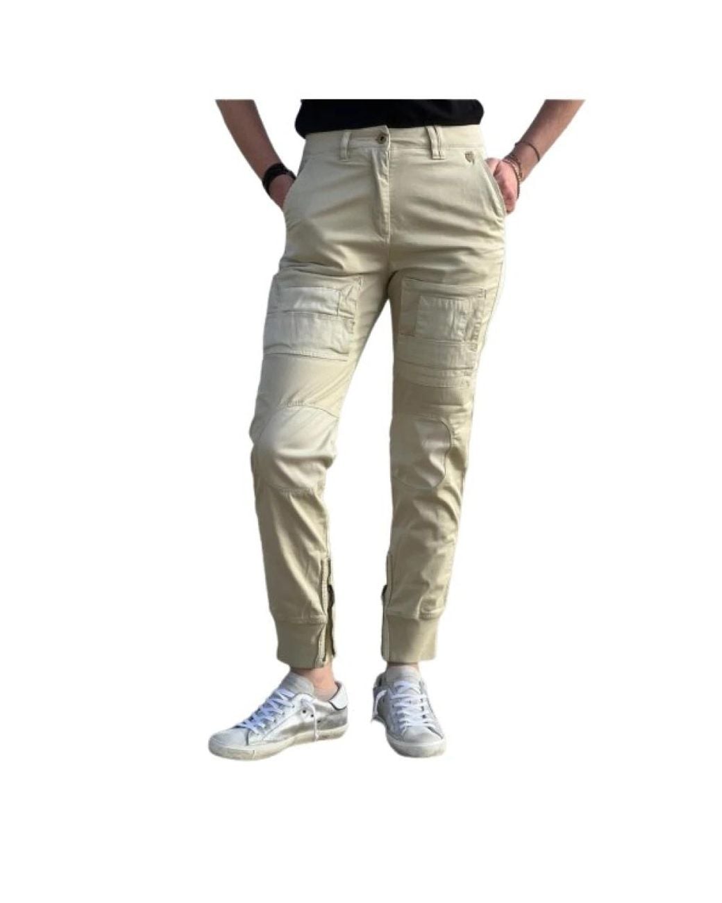 Aeronautica Militare Green Slim-Fit Trousers