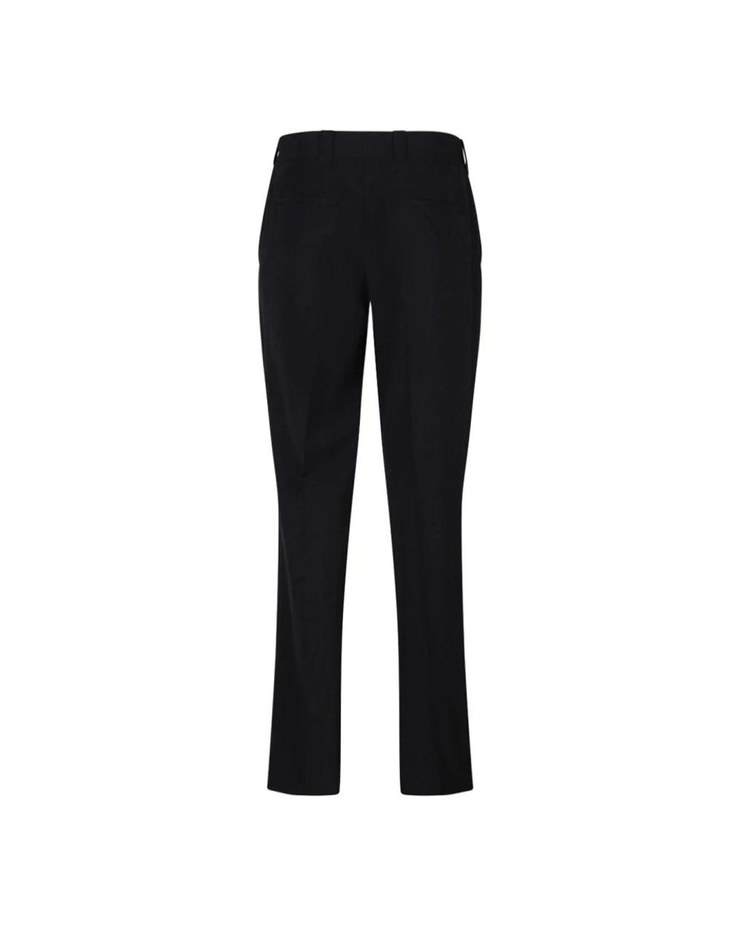 Prada Black Virgin Wool Trousers for men