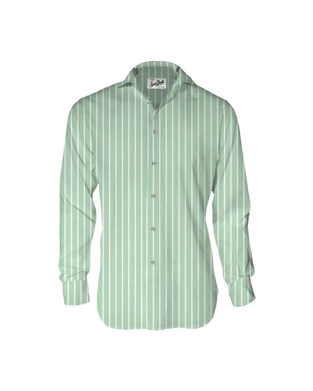 Mc2 Saint Barth Green Casual Shirts for men