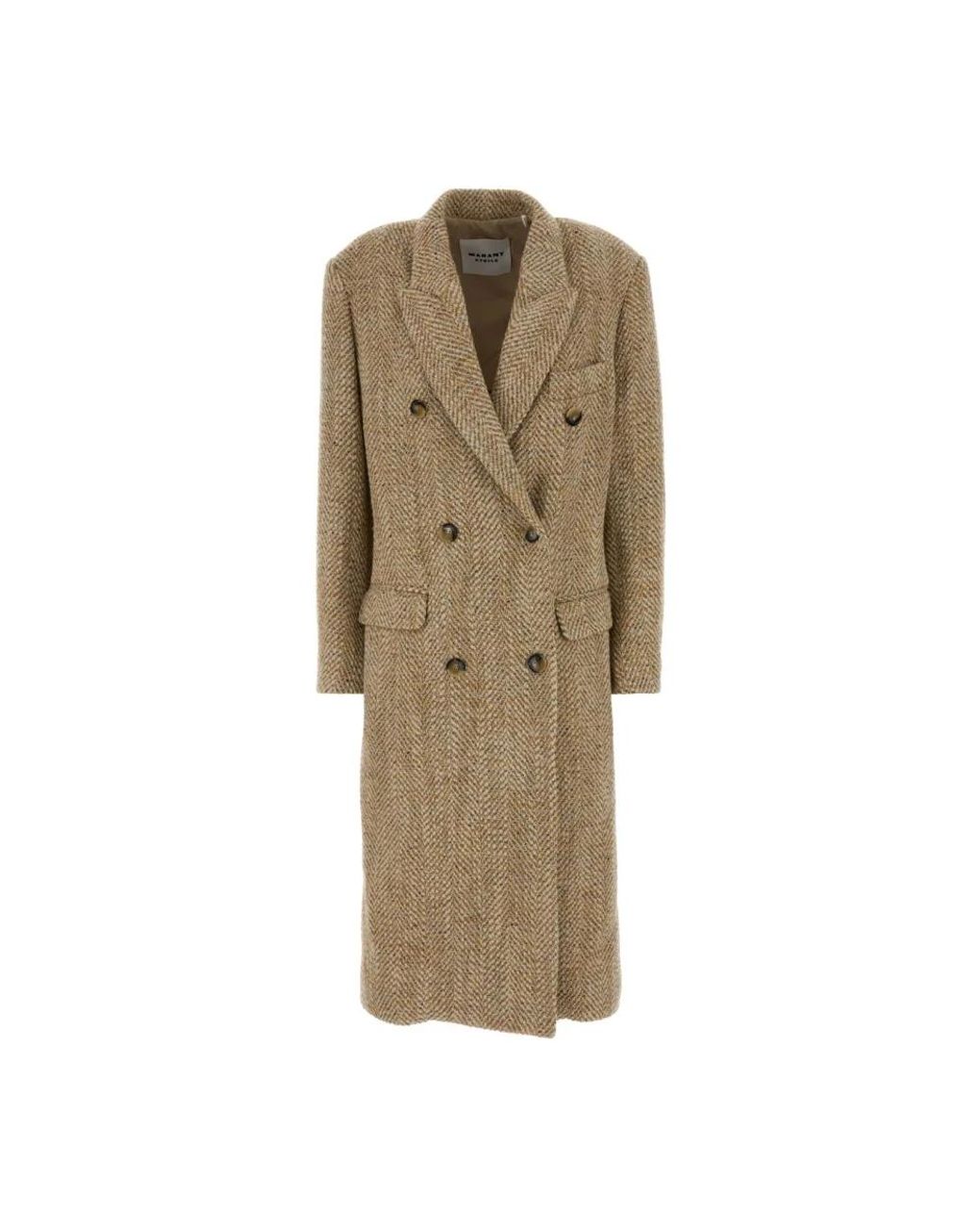 Isabel Marant Natural Double-Breasted Coats