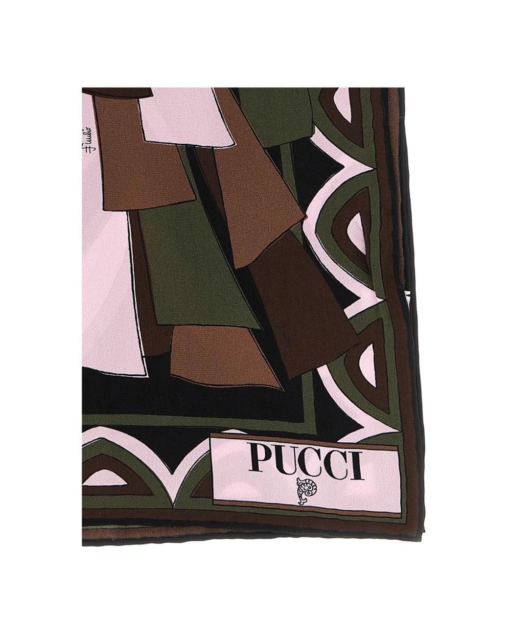 Emilio Pucci Black Silk Scarves