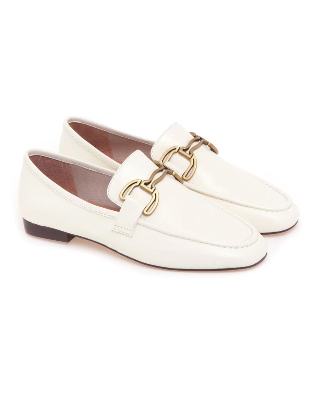 Bibi Lou White Loafers