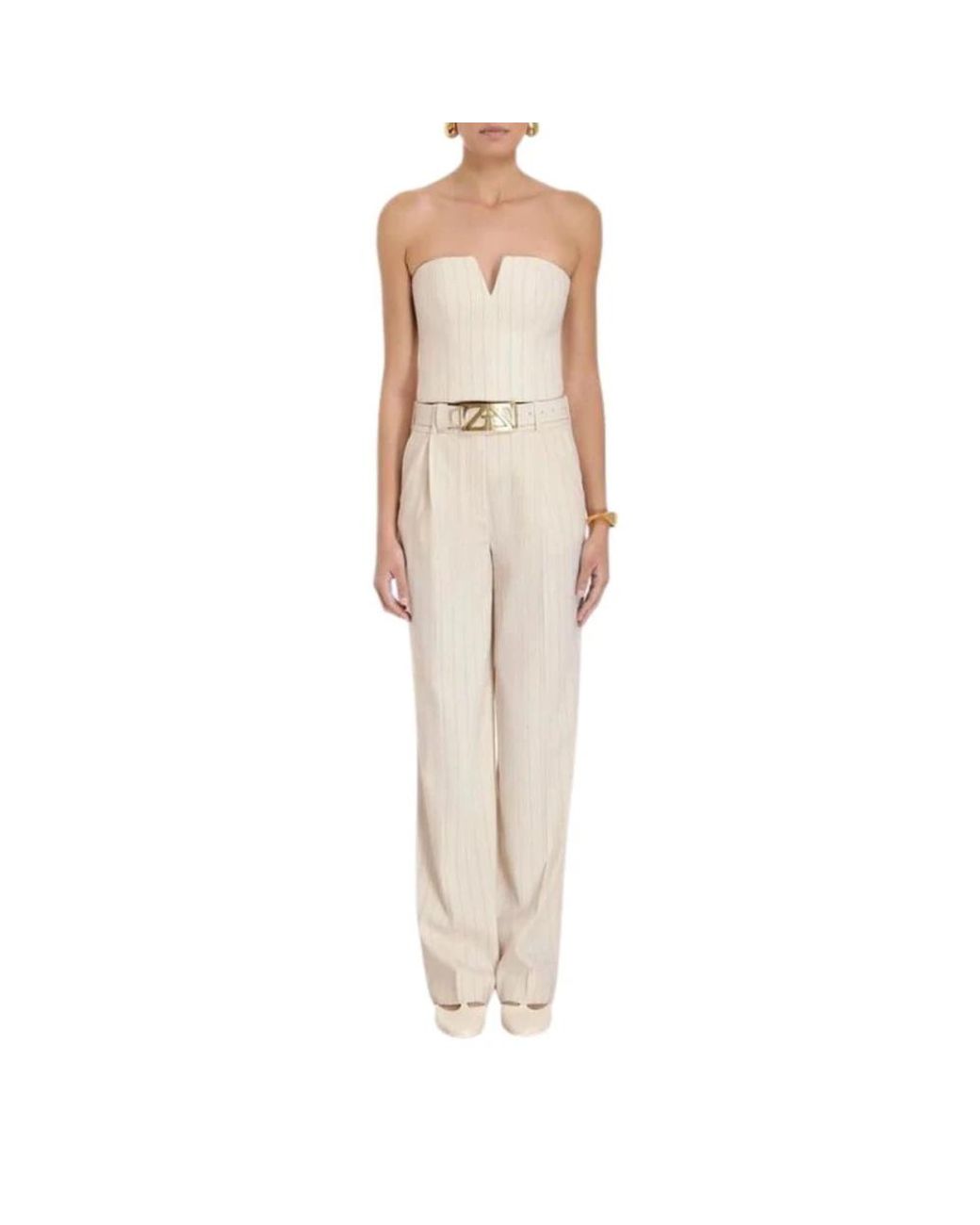 Zimmermann Natural Straight Trousers