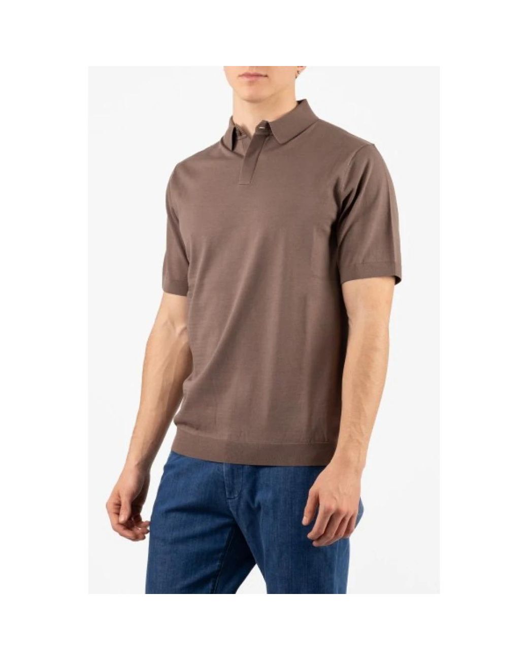hindustrie Brown Polo Shirts for men
