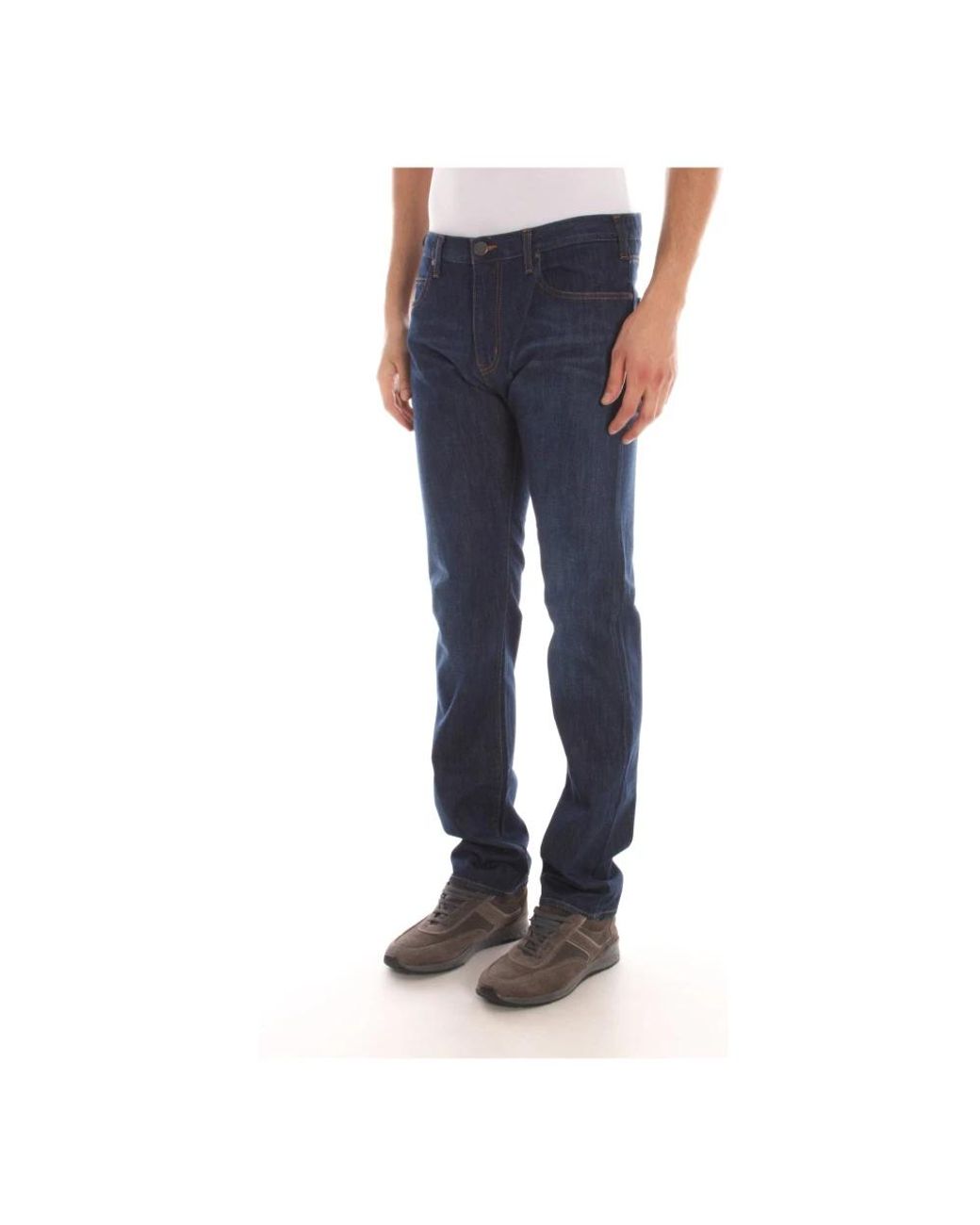 Armani Jeans Blue Straight Fit Jeans for men