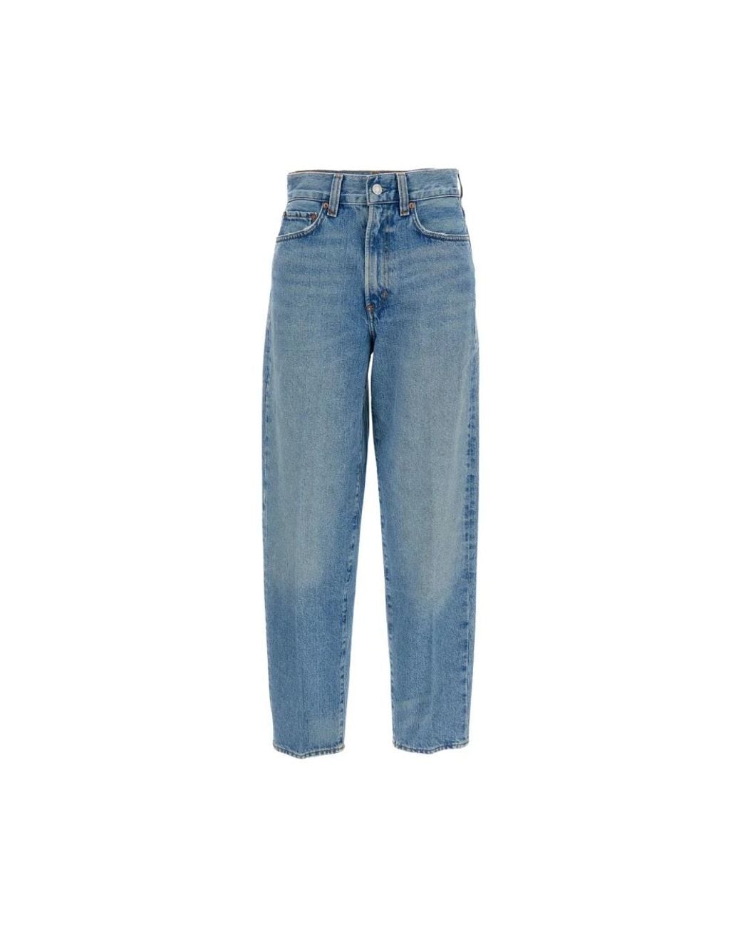 Agolde Blue Loose Fit Jeans