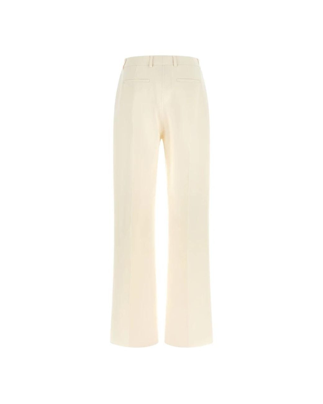 Fendi Natural Straight Trousers