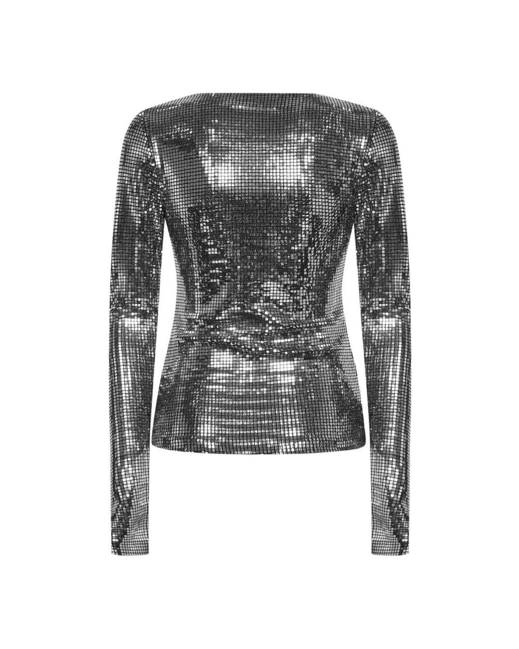 MM6 by Maison Margiela Gray Long Sleeve T-Shirts