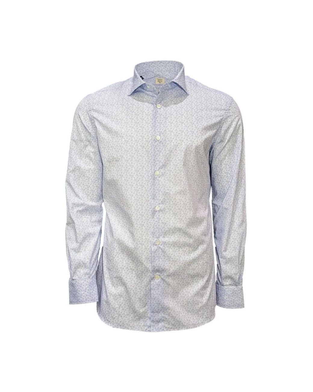 Mazzarelli Blue Casual Shirts for men