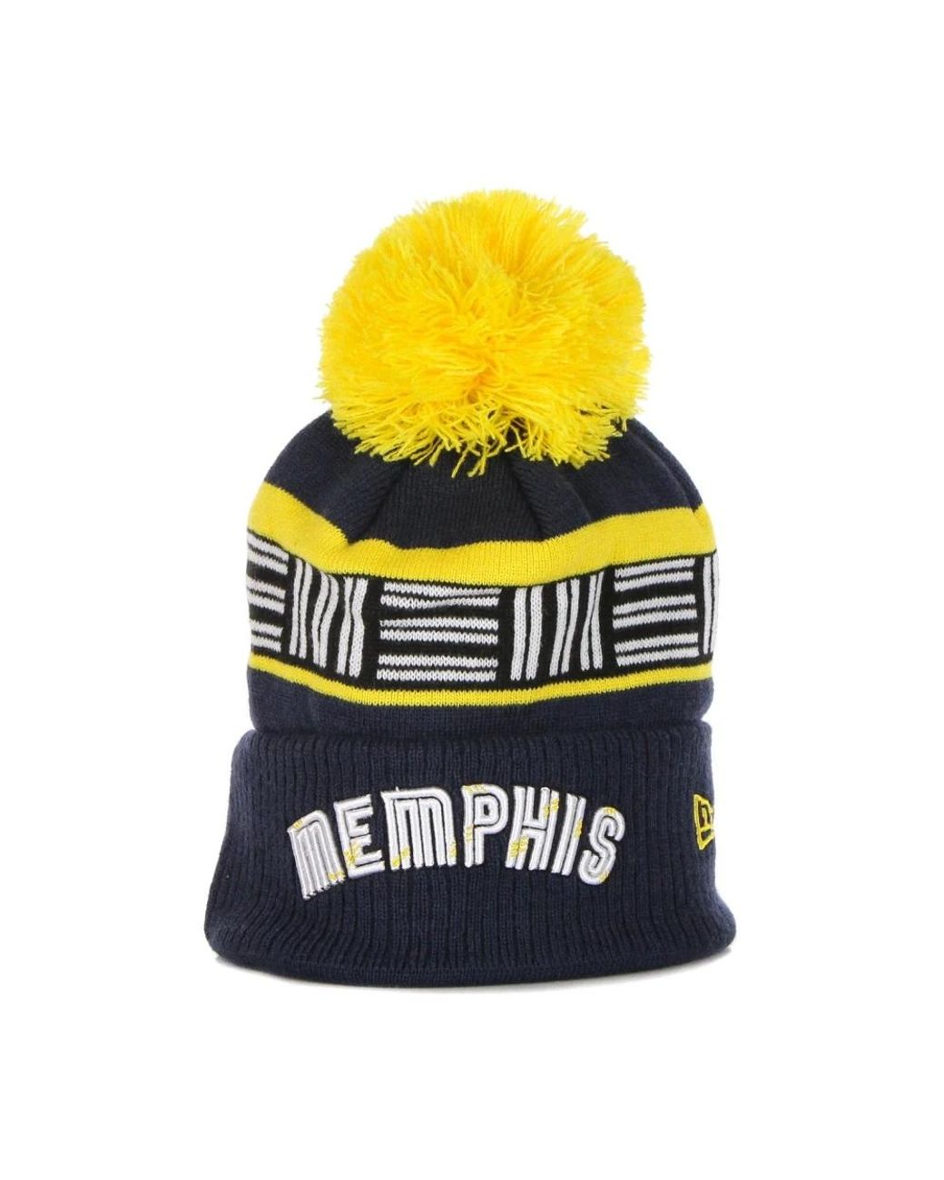 KTZ Accessoires ,Zwart ,Nba City Pom Pom Beanie Hat in het Yellow voor heren