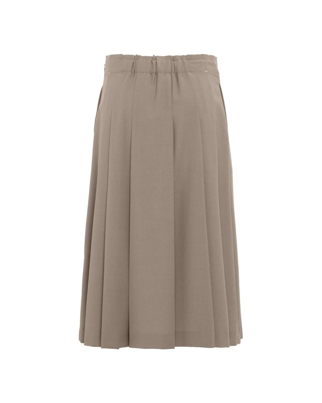 Tela Brown Midi Skirts