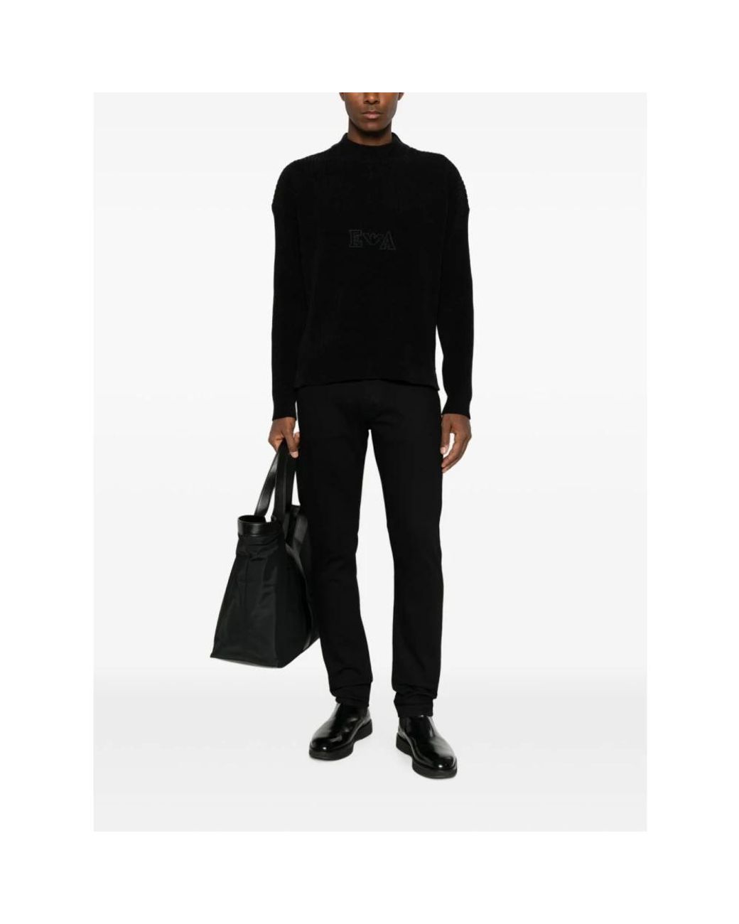 Emporio Armani Black Slim Fit Jeans for men