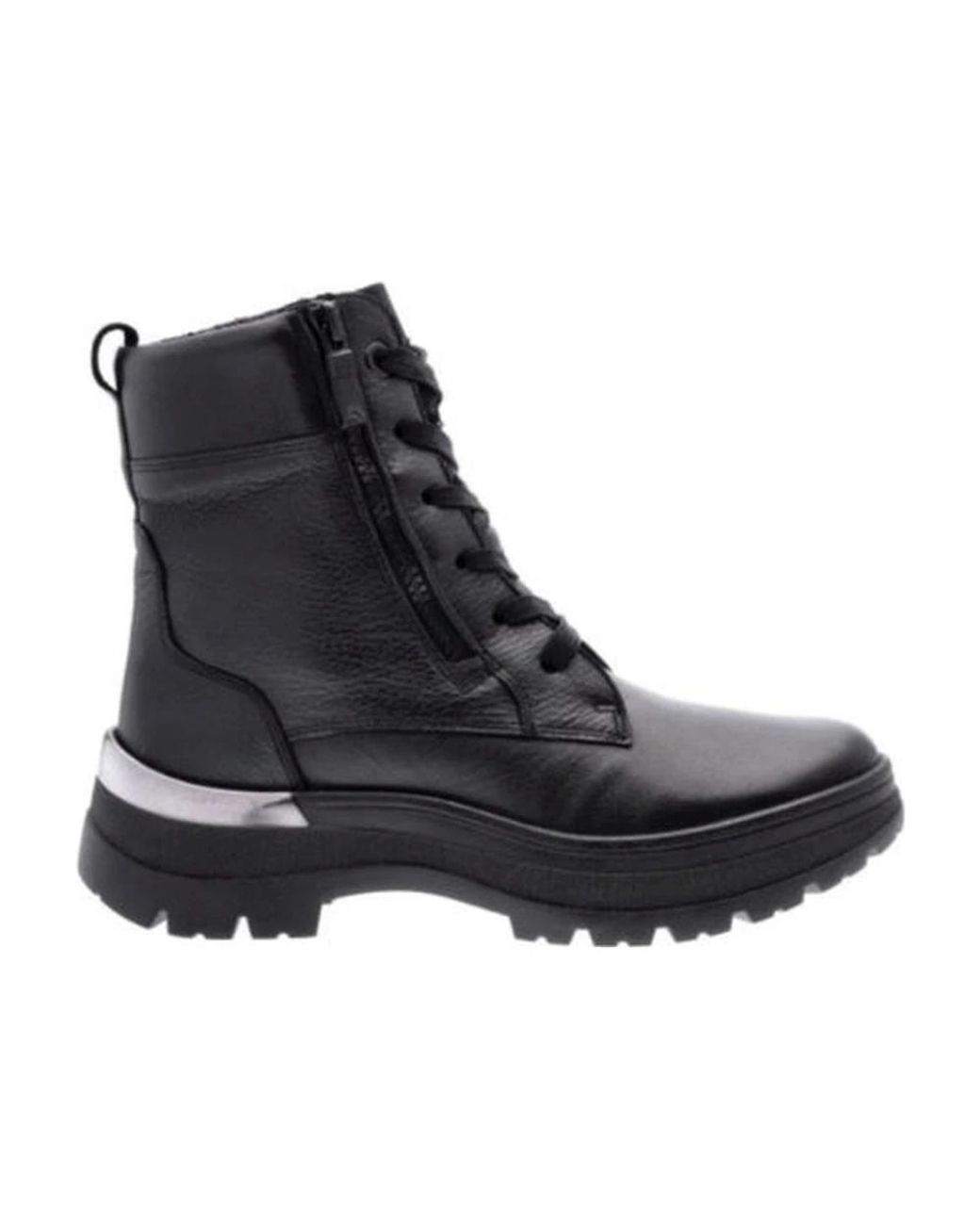 Ara Black Lace-Up Boots