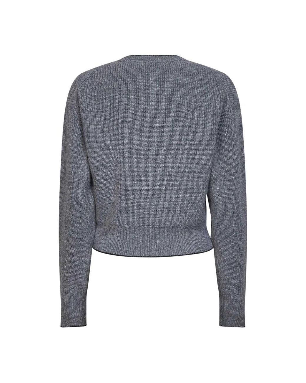 Chloé Gray Round-Neck Knitwear