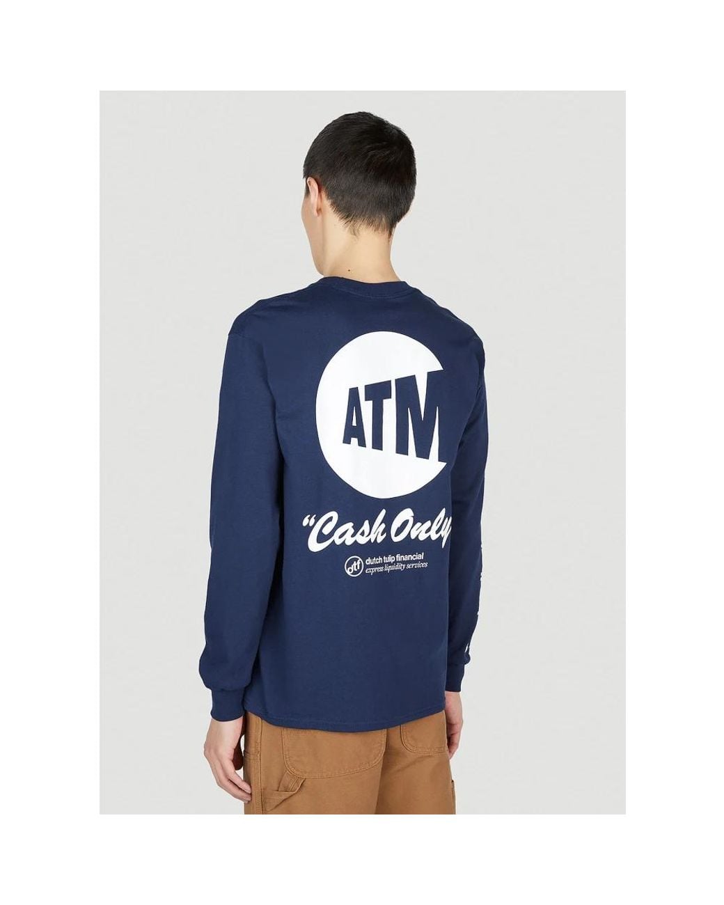 DTF.NYC Blue Long Sleeve T-Shirts for men