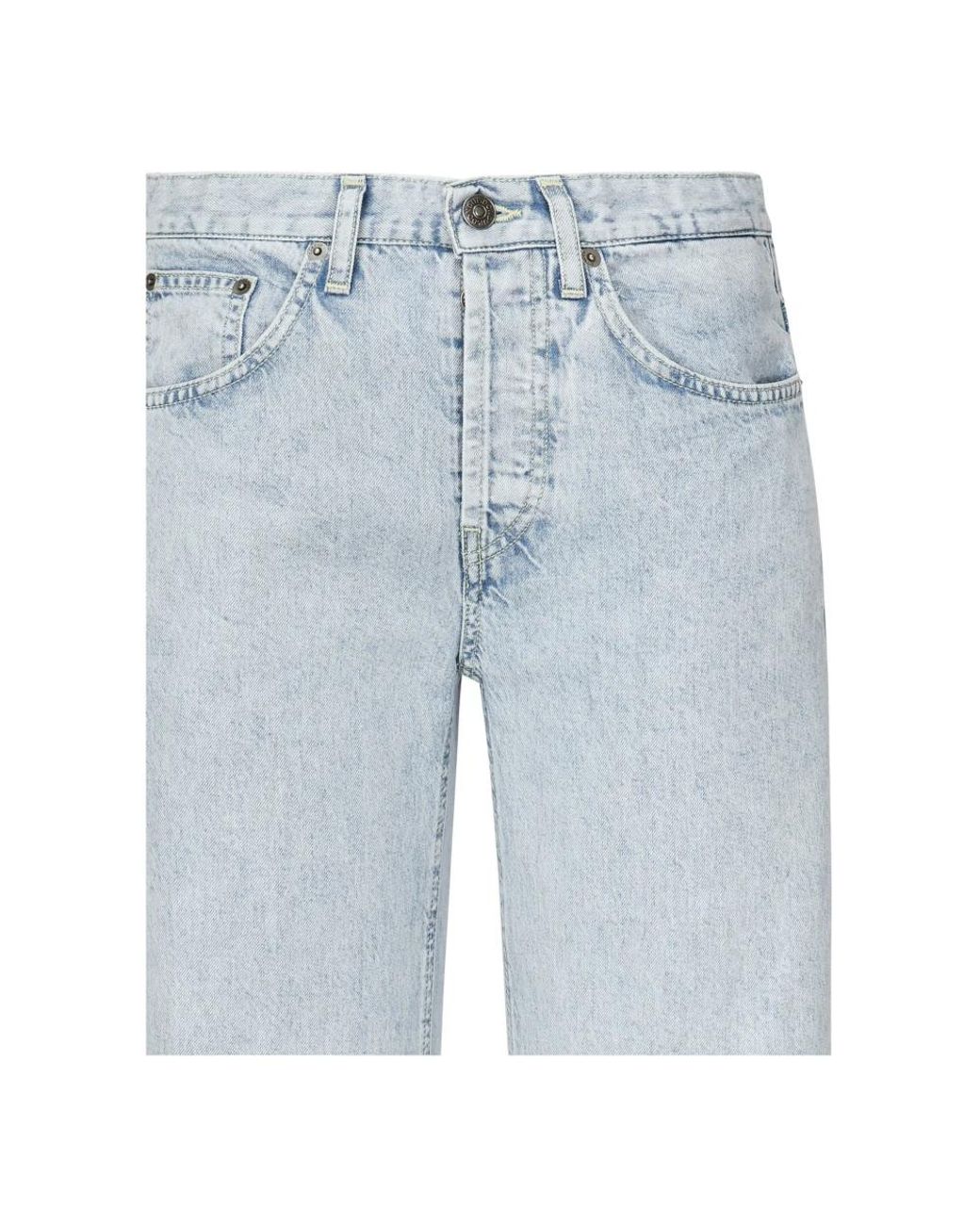 Dondup Blue Straight Fit Jeans