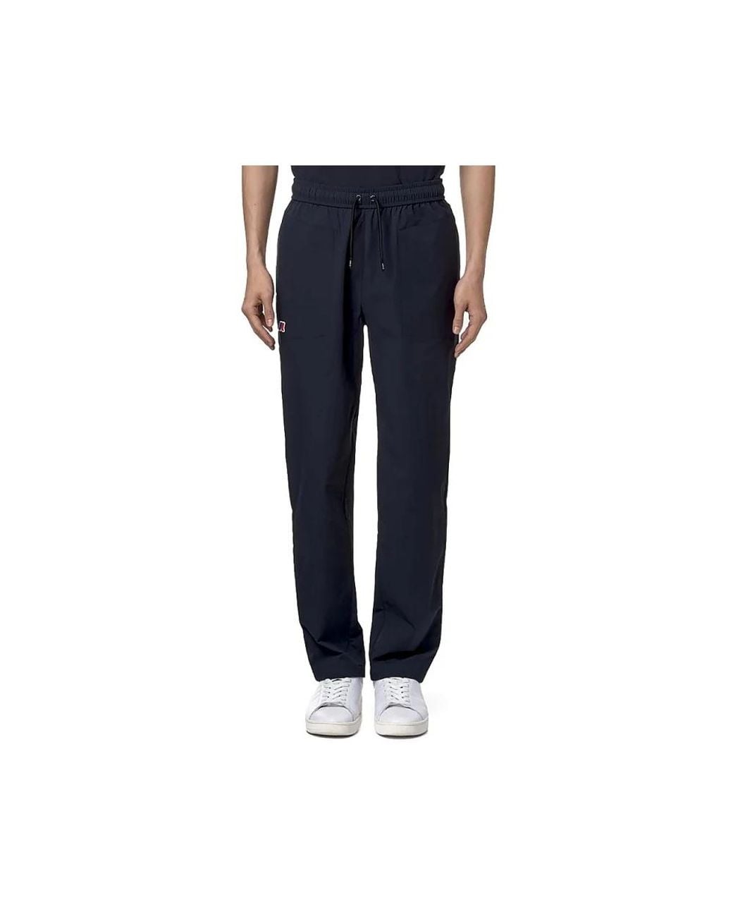 K-Way Blue Slim-Fit Trousers for men
