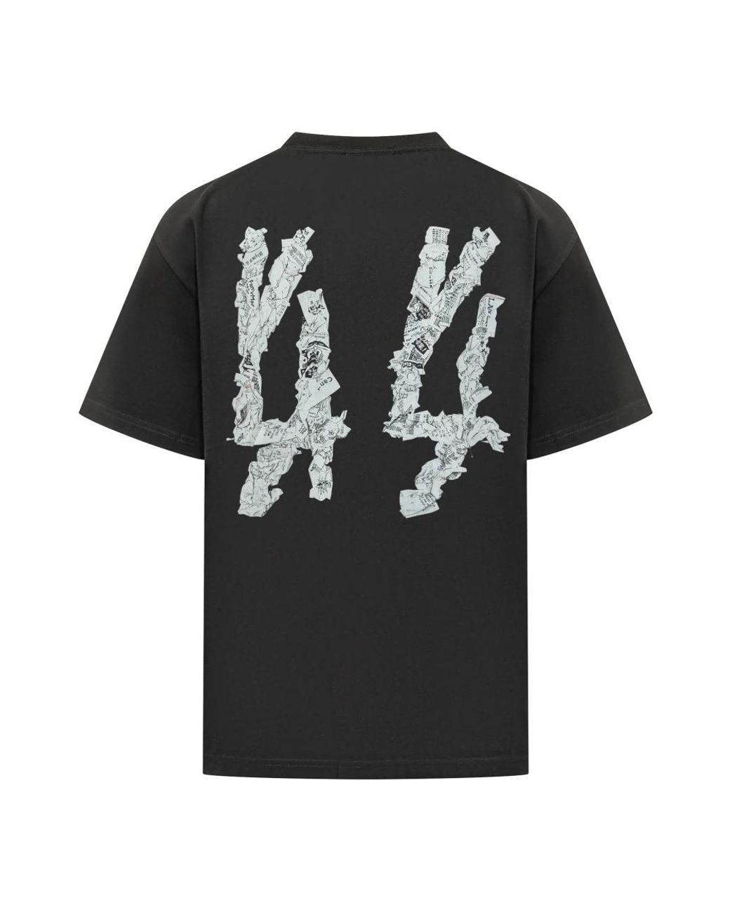 44 Label Group Black T-Shirts for men