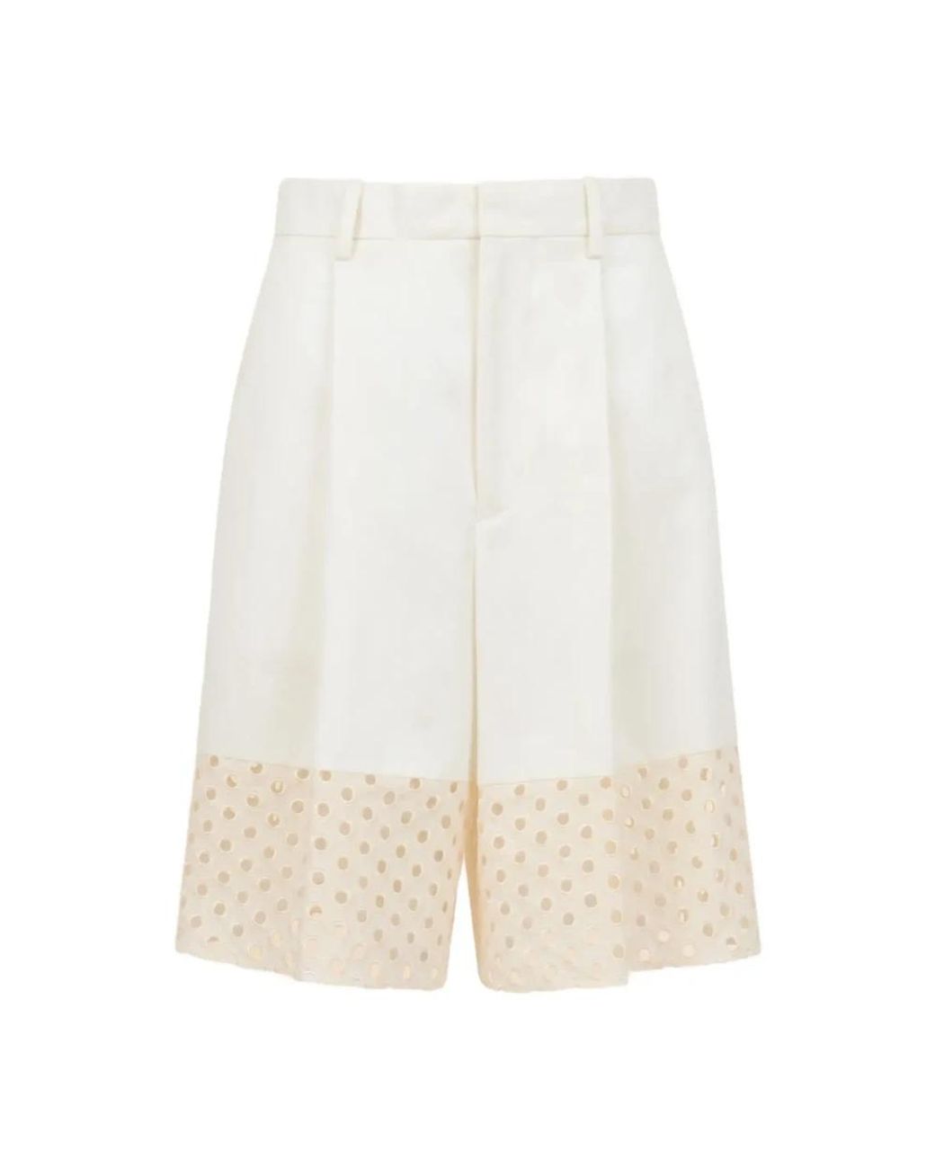 Marni White Bermudas