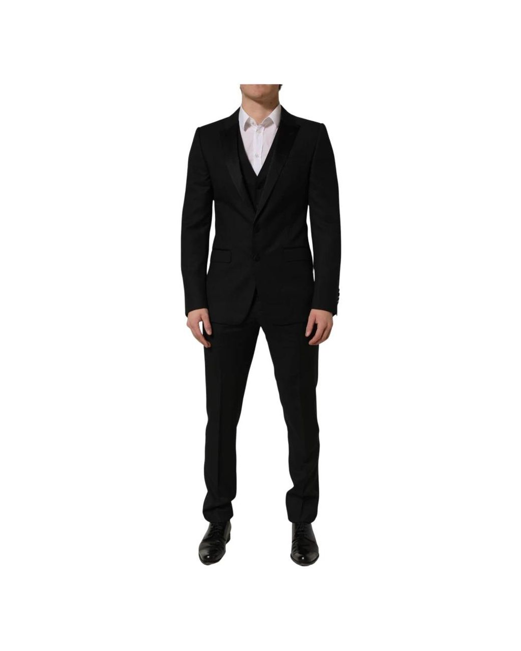 Dolce & Gabbana Black Single Breasted Suits for men