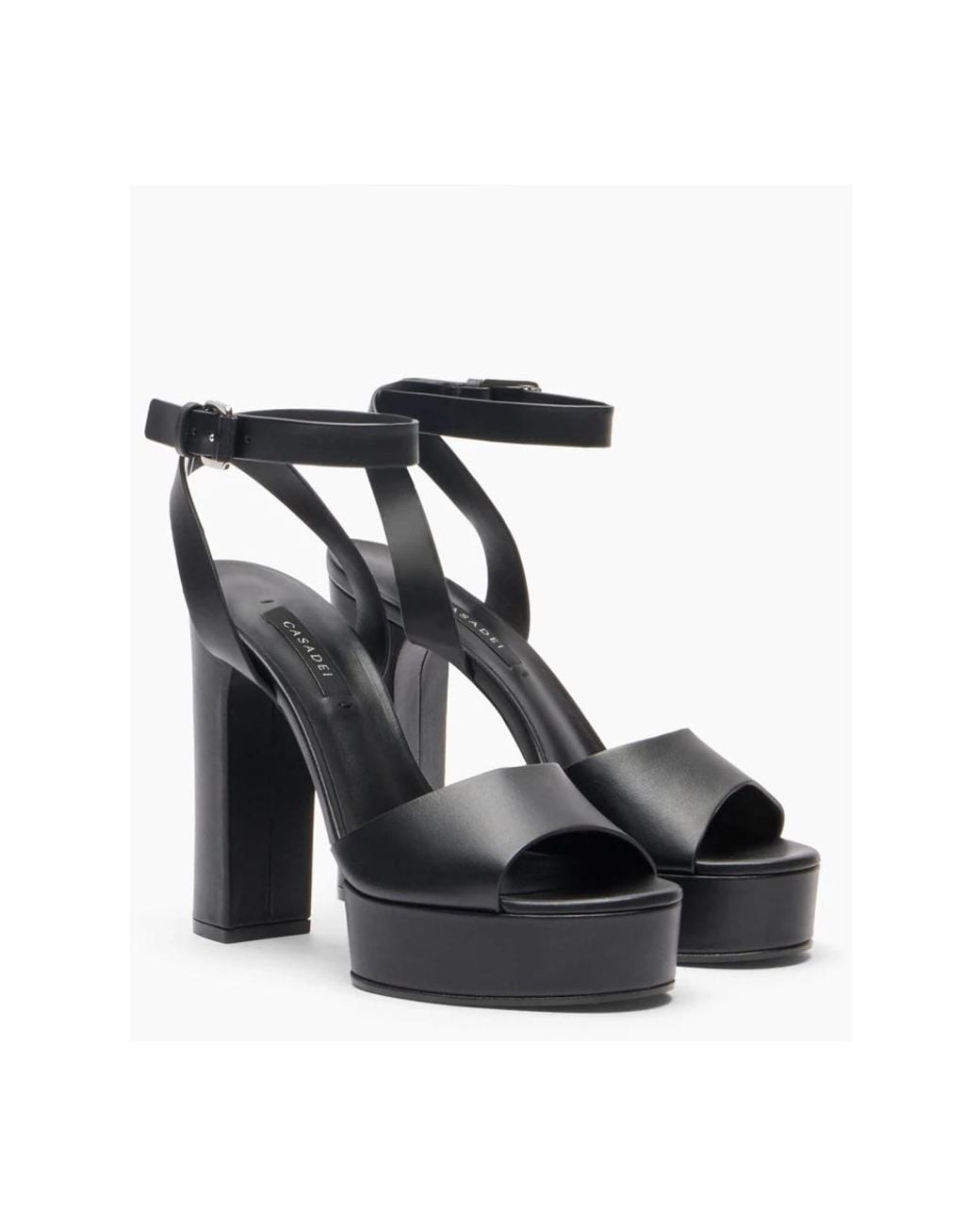 Casadei Black High Heel Sandals