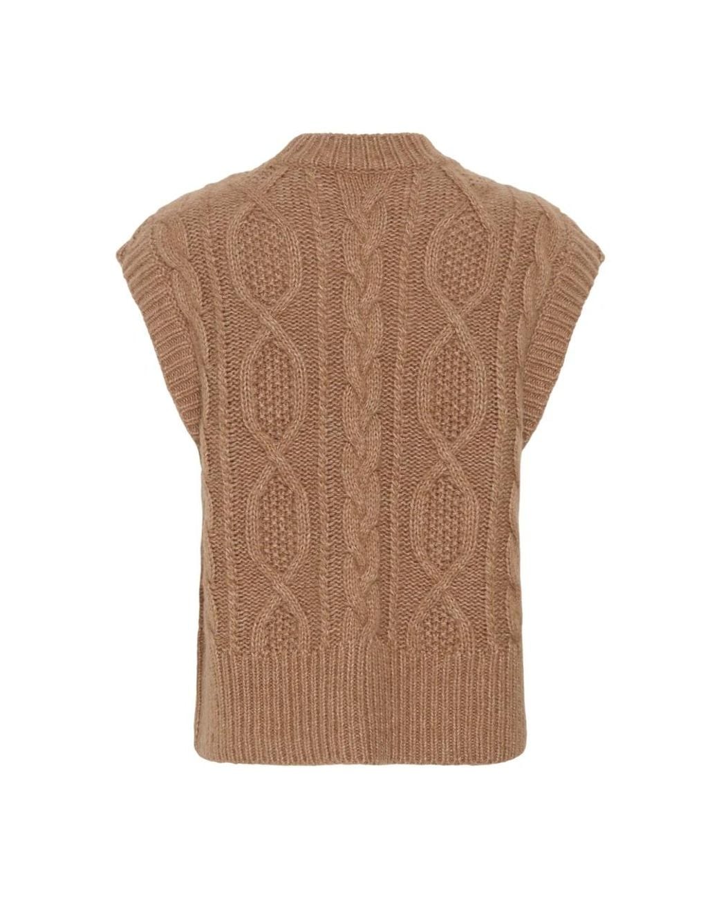 Part Two Brown Sleeveless Jumpers
