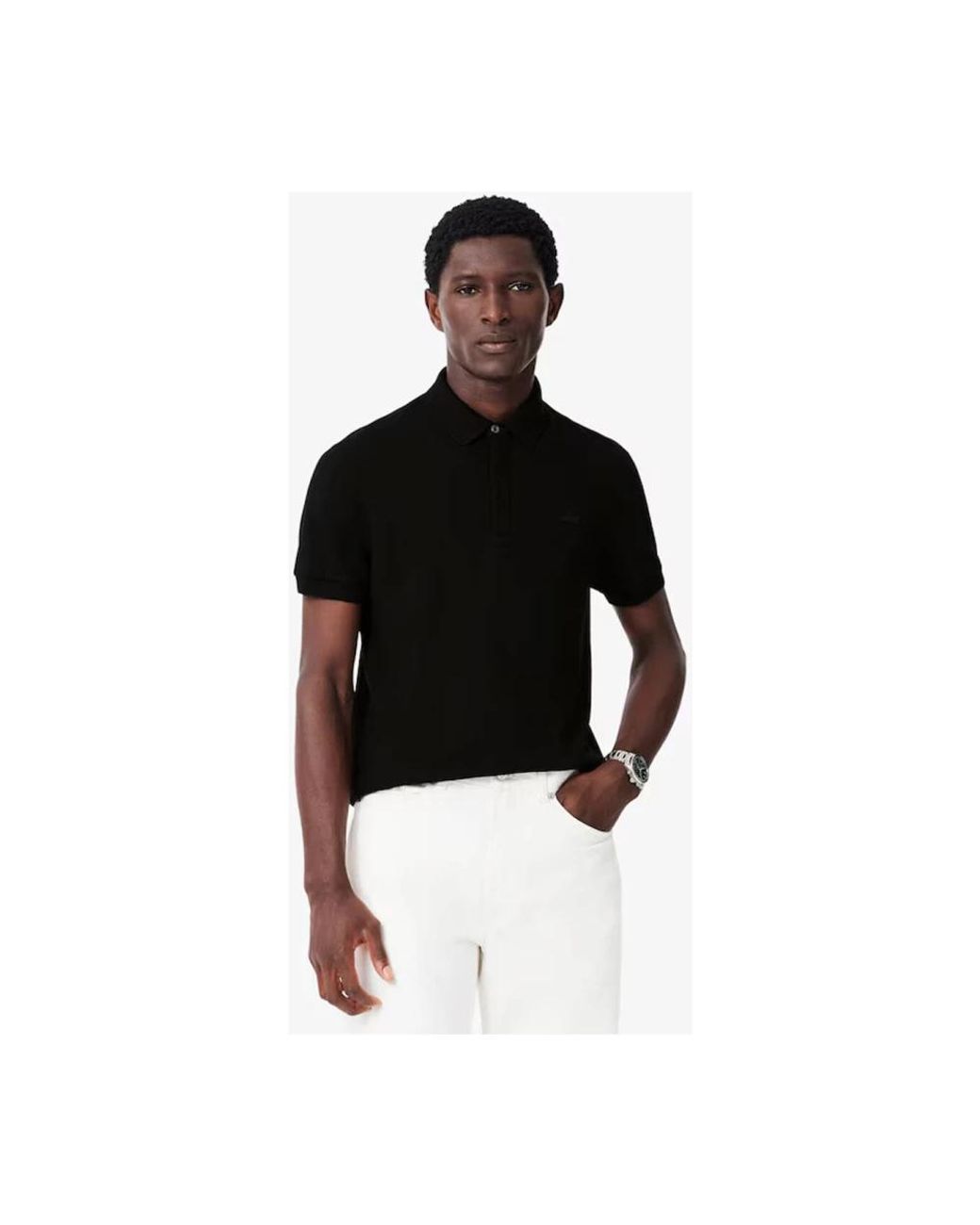Lacoste Black Polo Shirts for men